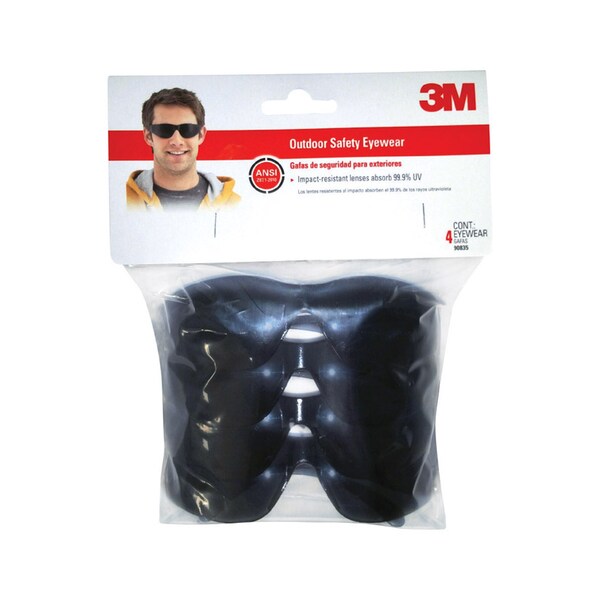 3M 3M Anti-Fog Safety Glasses Gray Lens Gray Frame 4 pc 90835 - main